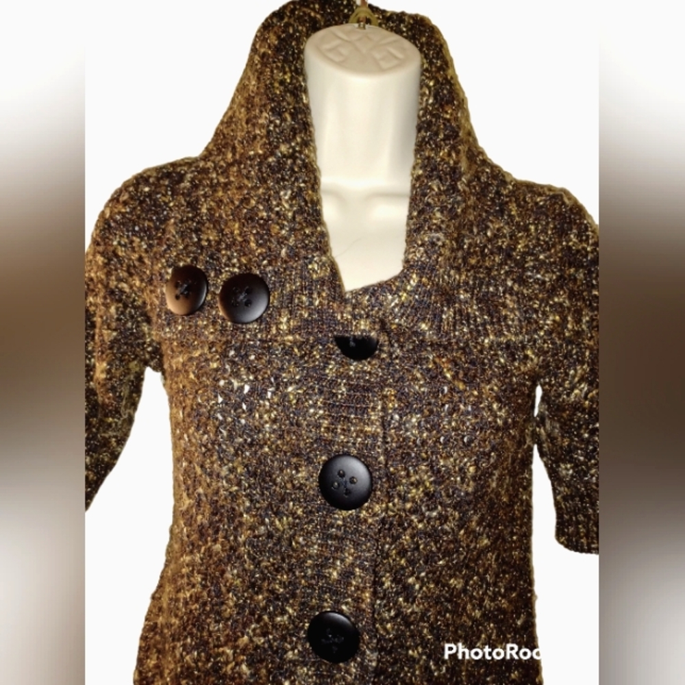 CLASSIQUES ENTIER Gorgeous Brown oversized button up sweater